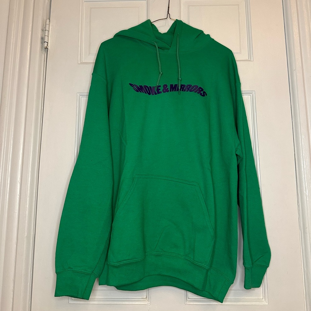 Anti Social Club “ Smoke and Mirrors” Hoodie Size M Green Hoodie